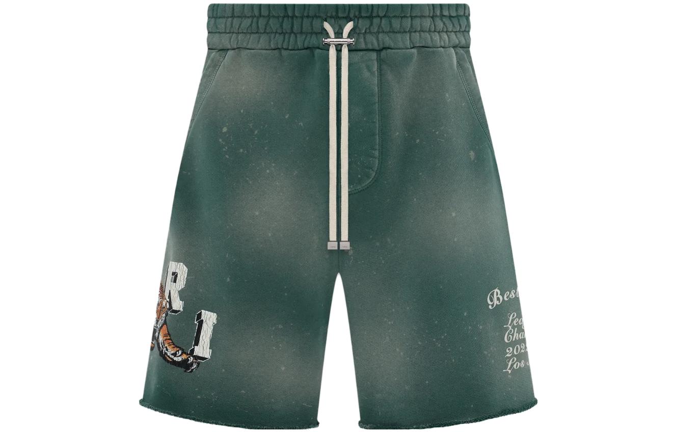 Order AMIRI 復古虎紋標誌抽繩短褲 綠色 男款。 PF23MJP003-310