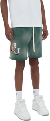 AMIRI 復古虎紋標誌抽繩短褲 綠色 男款。 PF23MJP003-310 Purchase AMIRI 復古虎紋標誌抽繩短褲 綠色 男款。 PF23MJP003-310