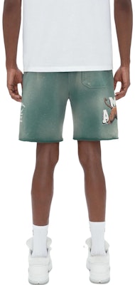 AMIRI 復古虎紋標誌抽繩短褲 綠色 男款。 PF23MJP003-310 Details for AMIRI 復古虎紋標誌抽繩短褲 綠色 男款。 PF23MJP003-310