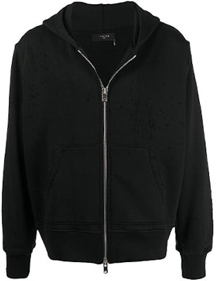 AMIRI Shotgun Zip Hoodie Jacket Black W0M02722TE-BLK Buy AMIRI Shotgun Zip Hoodie Jacket Black W0M02722TE-BLK