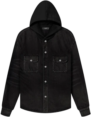 AMIRI Jaket Denim Hitam Hoodie Warna Solid PS22MDJ-023 Buy AMIRI Jaket Denim Hitam Hoodie Warna Solid PS22MDJ-023