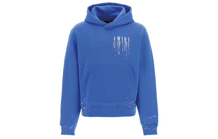 AMIRI Solid Color Hoodie Blue () MJL034435