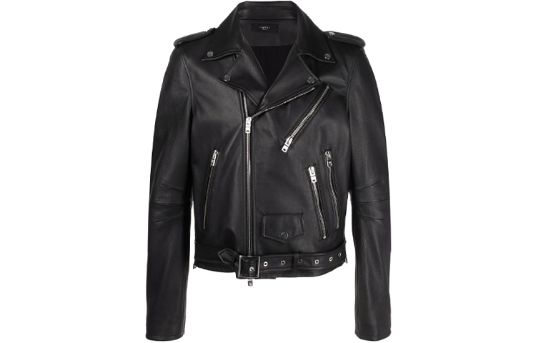 AMIRI Solid Color Logo Embroidered Jacket Black Mens PS22MLJ033-001