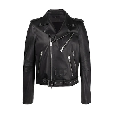 AMIRI Solid Color Logo Embroidered Jacket Black Mens PS22MLJ033-001