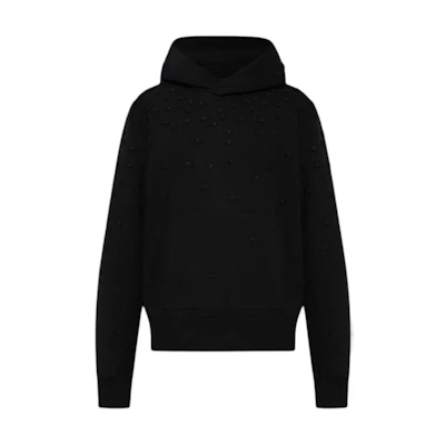 AMIRI Solid Color Pullover Hoodie Black AMJYHD1033-001