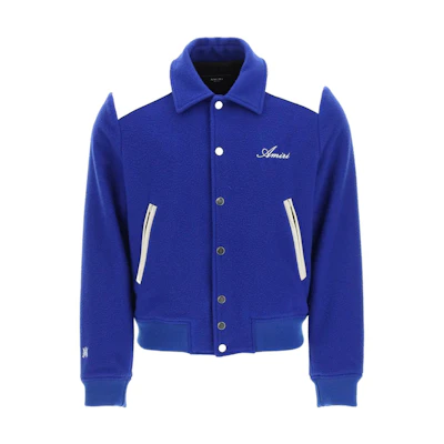 AMIRI Solid Single-Breasted Jacket Blue 221876UGC000002420