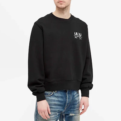 AMIRI SS21 Black Star Crewneck Long Sleeve Sweatshirt MJGC003-001 Shop AMIRI SS21 Black Star Crewneck Long Sleeve Sweatshirt MJGC003-001