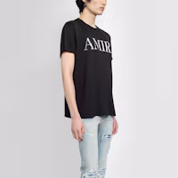 Purchase AMIRI SS21 黑色標誌印花短袖棉質T恤 MJLT002-001
