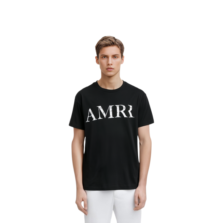 Details for AMIRI Kaos Pendek Katun Logo Print SS21 Hitam MJLT002-001