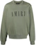 Buy AMIRI SS21 Logo Print Crewneck Sweatshirt Green MJLC001-MILITARYGREEN