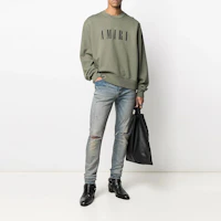Purchase AMIRI SS21 綠色標誌印花圓領衛衣 MJLC001-MILITARYGREEN