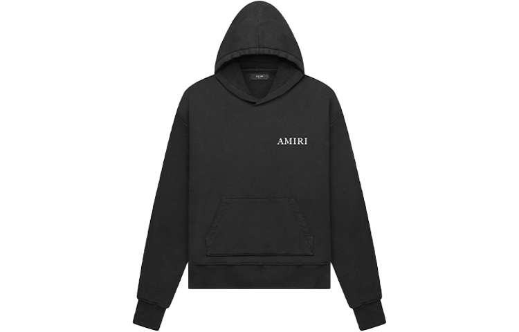 AMIRI SS21 Logo Print Oversized Hoodie Black MJGH002-001