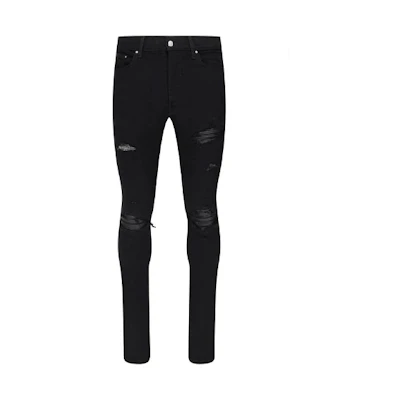 AMIRI SS21 MX1 Distressed Skinny Jeans Men’s Black. MDS005-001