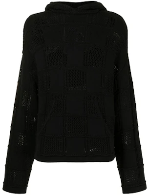 AMIRI SS21 Oversized Knit Ribbed Hoodie Black Y0M05197CR-BLK Buy AMIRI SS21 Oversized Knit Ribbed Hoodie Black Y0M05197CR-BLK