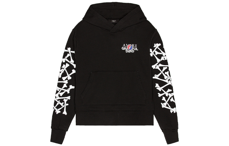 AMIRI SS21 Skull Logo Print Hoodie Black () MJGH007-001