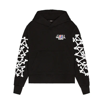 AMIRI SS21 Skull Logo Print Hoodie Black () MJGH007-001