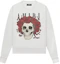 Buy AMIRI SS21 Skull Print Crewneck Sweatshirt White Fashion MJGC006100