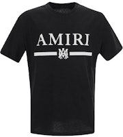 AMIRI SS22 Black Cotton Logo Print Crew Neck T-Shirt. SS22MJL004-001 AMIRI SS22 Black Cotton Logo Print Crew Neck T-Shirt. SS22MJL004-001