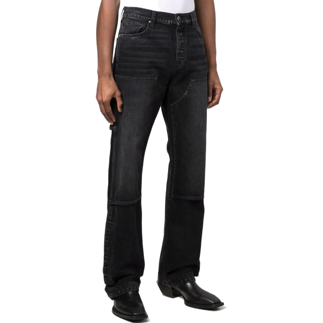 AMIRI SS22  Black Jeans with Patchwork Detail. PS22MDS131023 圖 5