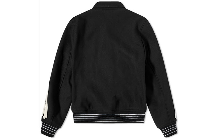 Lookbook AMIRI SS22 黑色單排扣有領外套. XMOS002-001