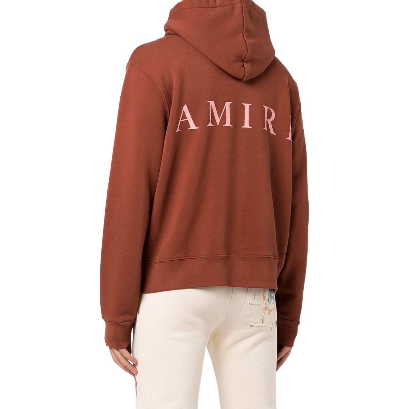 Purchase アミリ SS22 ジオメトリックプリントフーディ ブリックレッドプルオーバー. SS22MJL016