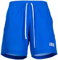 AMIRI SS22 Logo Print Drawstring Swim Shorts Blue PS22MSB001PSP424 AMIRI SS22 Logo Print Drawstring Swim Shorts Blue PS22MSB001PSP424