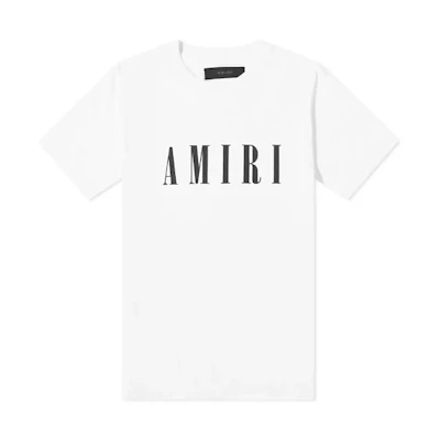 AMIRI SS22 White Crewneck T-Shirt with Logo Print. PXMJLT001SCJ-100