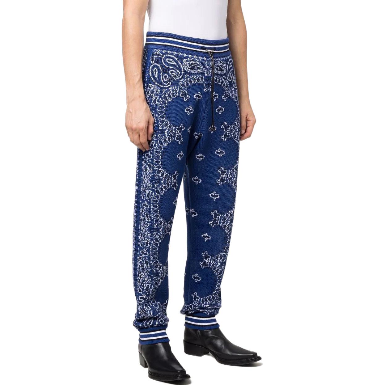 Purchase AMIRI SS22 バンダナストライプ柄スウェットパンツ ブルー メンズ. PS22MKP052-495