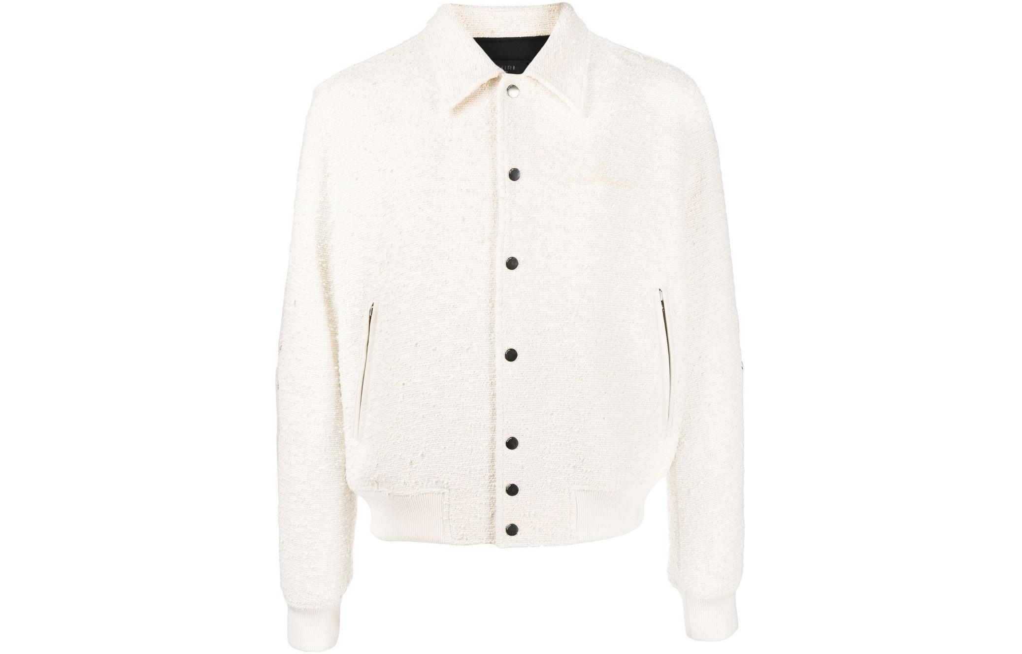 AMIRI SS22 Beige Button-Up Collared Long Sleeve Jacket Men SS22MOS003271ALABASTERSLUB