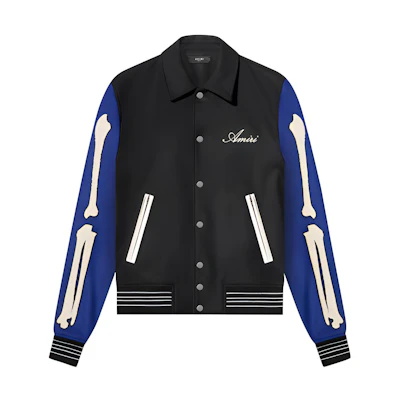 AMIRI SS22 Black Colorblock Printed Jacket PS22MOS002WOO-072