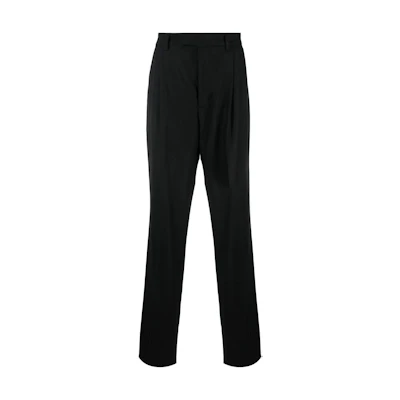 AMIRI SS22 Black Straight-Leg Pants with Concealed Zipper Casual Trousers. AW22MAW019-001