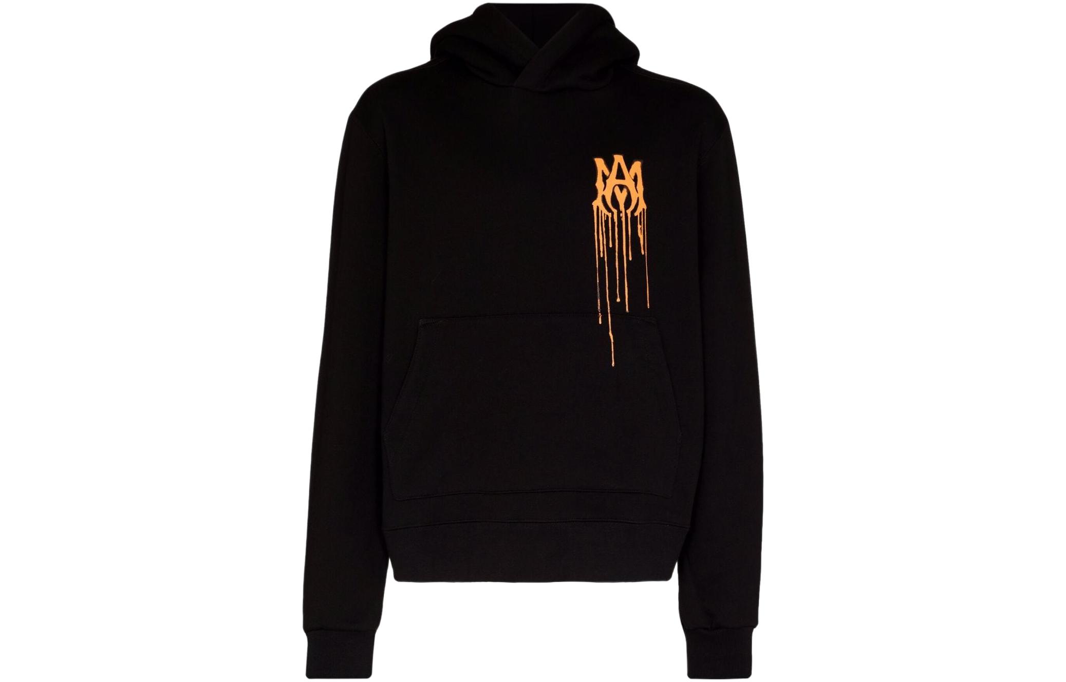 AMIRI SS22 Dripping Logo Hoodie Men’s Black PS22MJL045-063