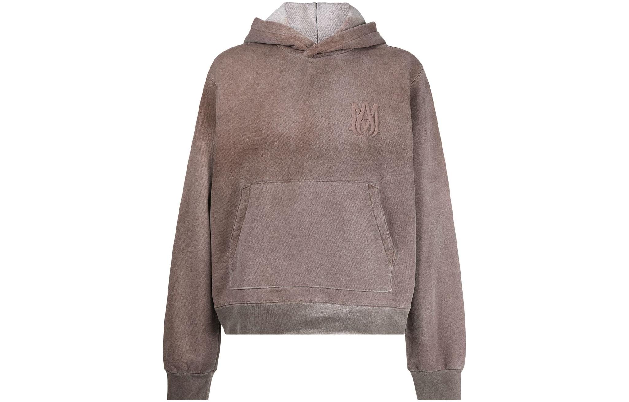 AMIRI SS22 Embroidered Logo Hoodie Brown () PS22MJL041