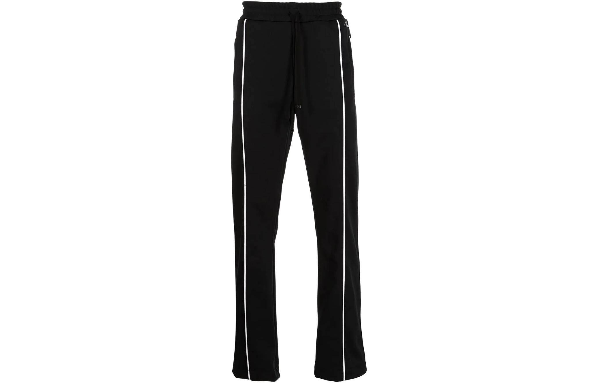 AMIRI SS22 Knit Track Pants with Side Stripes and Drawstring. PS22MPF024-001