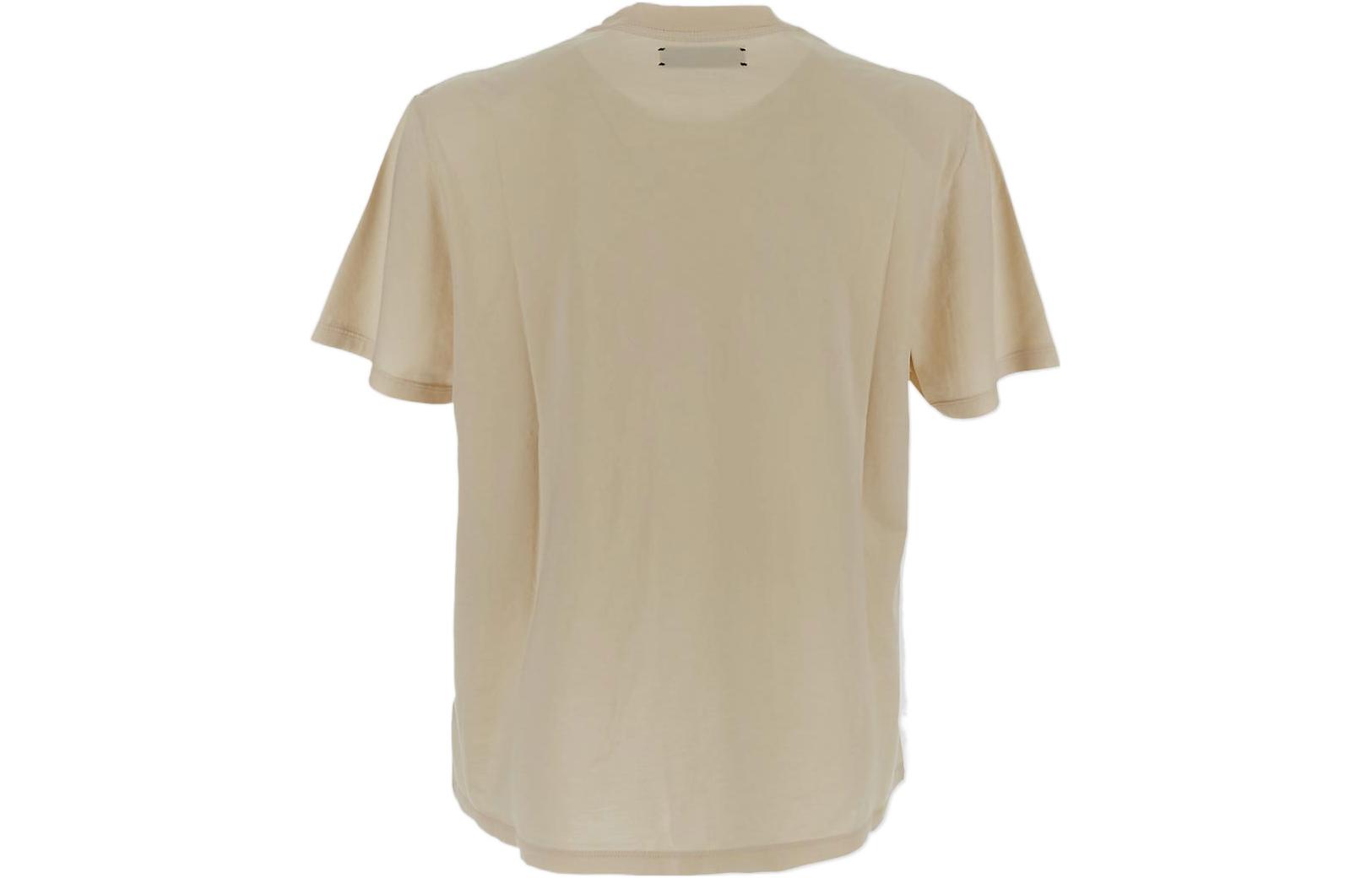 Lookbook AMIRI SS22 字母印花米色短袖上衣 男款 SS22MJG006209