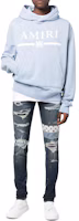 Lookbook AMIRI SS22 拼接破洞修身牛仔褲 男款 藍色 PF22MDS030403