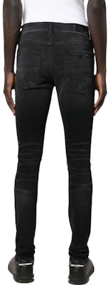 AMIRI 男款 SS22 修身破洞黑色牛仔褲 MDS007-023 Shop AMIRI 男款 SS22 修身破洞黑色牛仔褲 MDS007-023