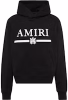 Order AMIRI SS22 黑色棉質連帽衫 固體標誌款式 PF22MJH022F001