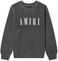 AMIRI SS22 Solid Logo Print Crewneck Sweatshirt Grey W9M02348TE AMIRI SS22 Solid Logo Print Crewneck Sweatshirt Grey W9M02348TE