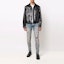 Lookbook AMIRI SS22 Skinny Jeans Lelaki Biru Spray Paint Distressed PS22MDS202408