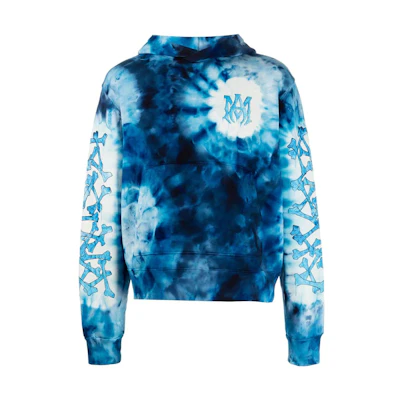 AMIRI SS22 Tie-Dye Logo Hoodie Menswear Blue SS22MJL014420