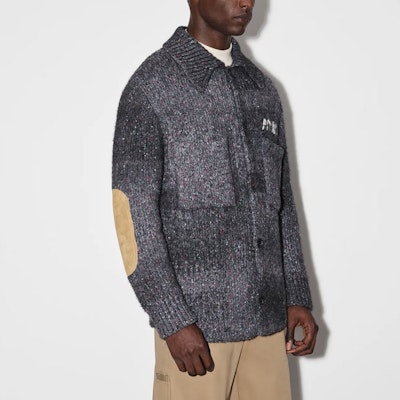 AMIRI SS23 黑色刺繡Logo開襟毛衣外套。 PS23MKL003-001 Details for AMIRI SS23 黑色刺繡Logo開襟毛衣外套。 PS23MKL003-001