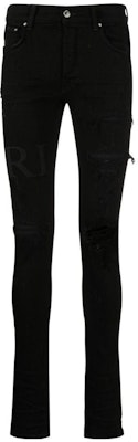 Vaqueros de mezclilla negros con logo desgastado en las rodillas AMIRI SS23. PS23MDS006-018 Buy Vaqueros de mezclilla negros con logo desgastado en las rodillas AMIRI SS23. PS23MDS006-018