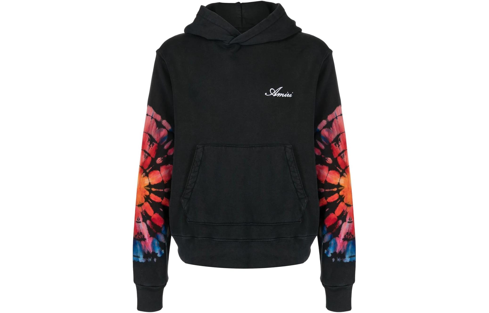 AMIRI SS23  Black Hoodie with Logo Print. PS23MJL027-001