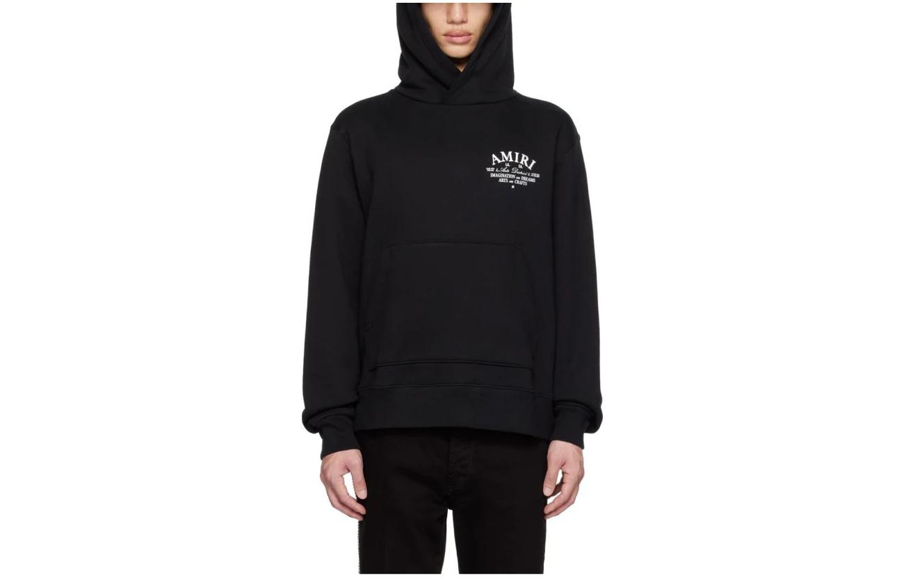 Order AMIRI SS23 黑色字母印花連帽長袖上衣. PXMJG001-001