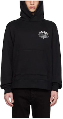 AMIRI SS23 黑色字母印花連帽長袖上衣. PXMJG001-001 Order AMIRI SS23 黑色字母印花連帽長袖上衣. PXMJG001-001