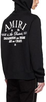 AMIRI SS23 黑色字母印花連帽長袖上衣. PXMJG001-001 Shop AMIRI SS23 黑色字母印花連帽長袖上衣. PXMJG001-001