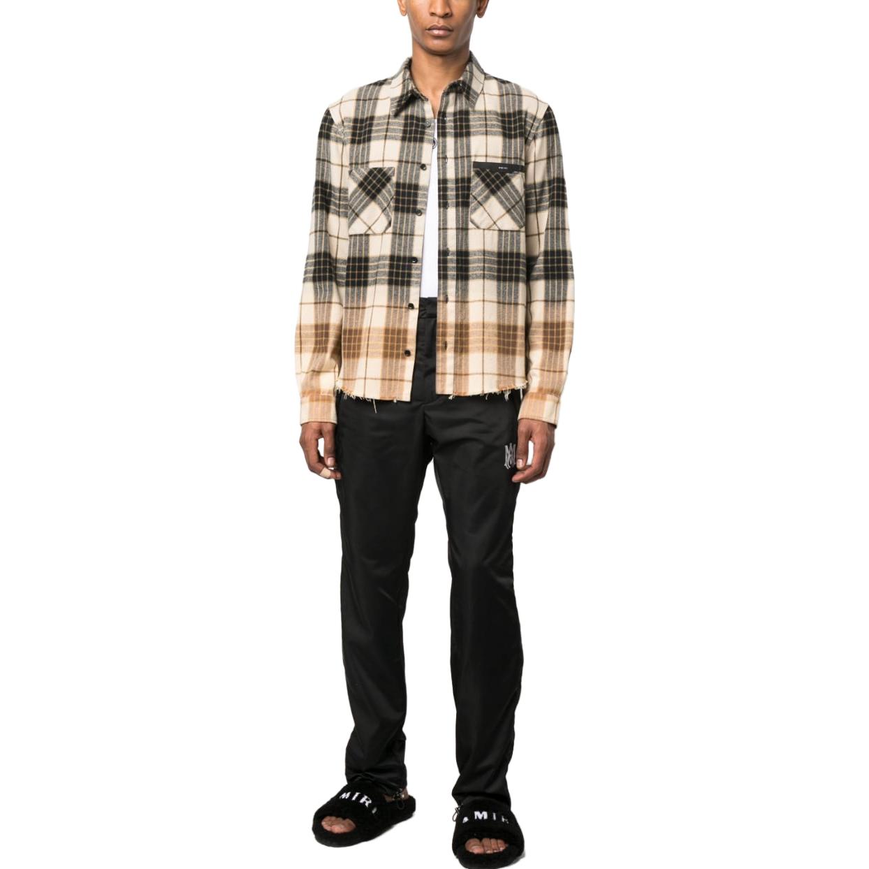 Lookbook AMIRI SS23 Celana Panjang Santai Hitam Logo Print Straight-Leg PS23MAW026-001