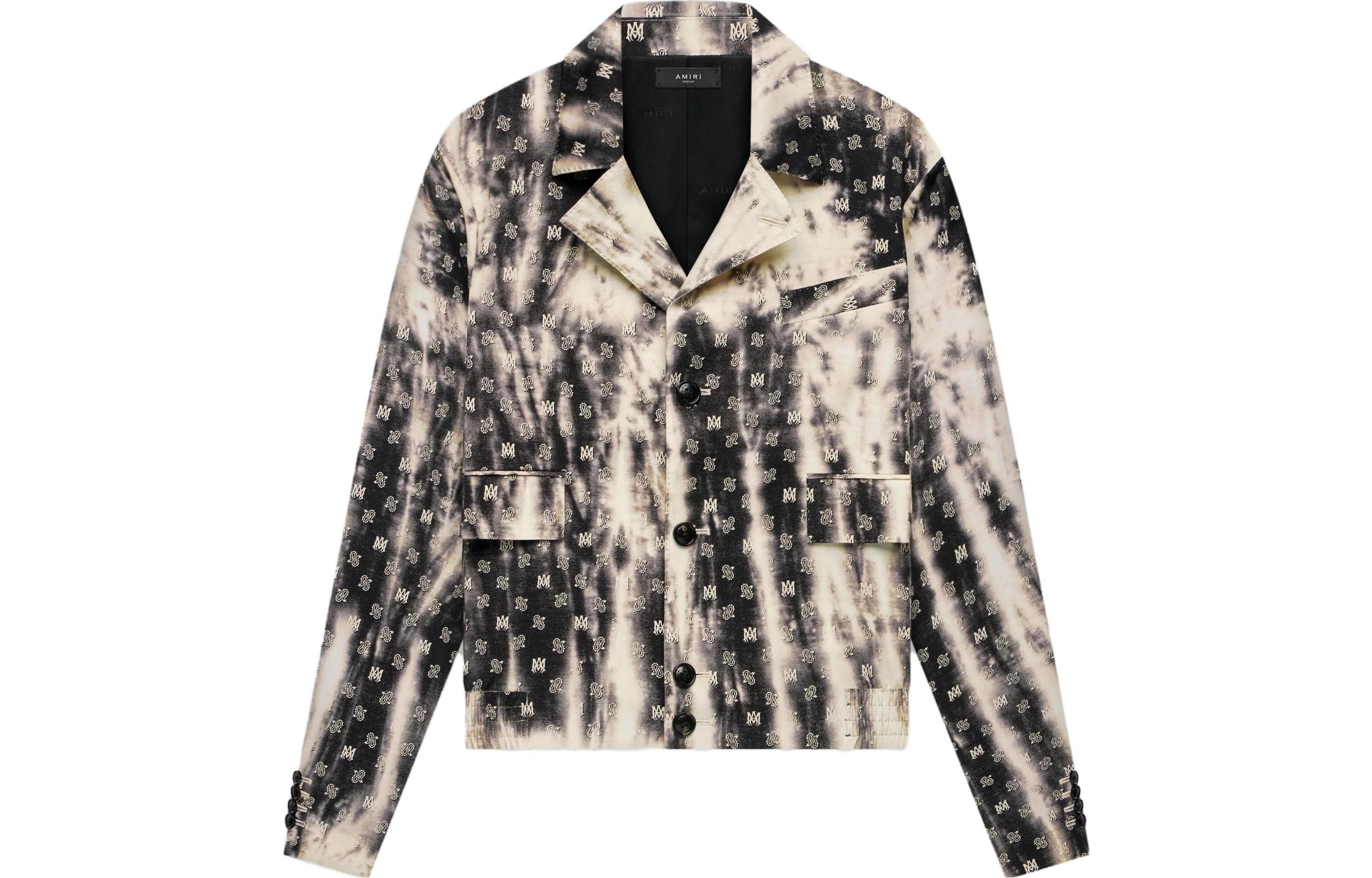 Order AMIRI SS23 黑色圖案印花翻領夾克. PF23MJF012-001