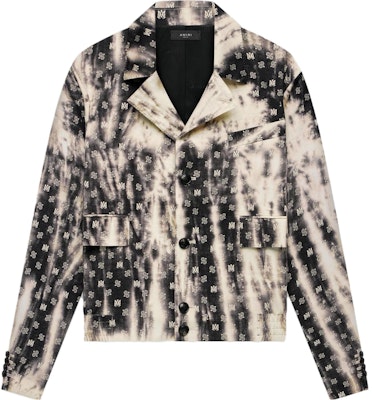 AMIRI SS23 黑色圖案印花翻領夾克. PF23MJF012-001 Order AMIRI SS23 黑色圖案印花翻領夾克. PF23MJF012-001